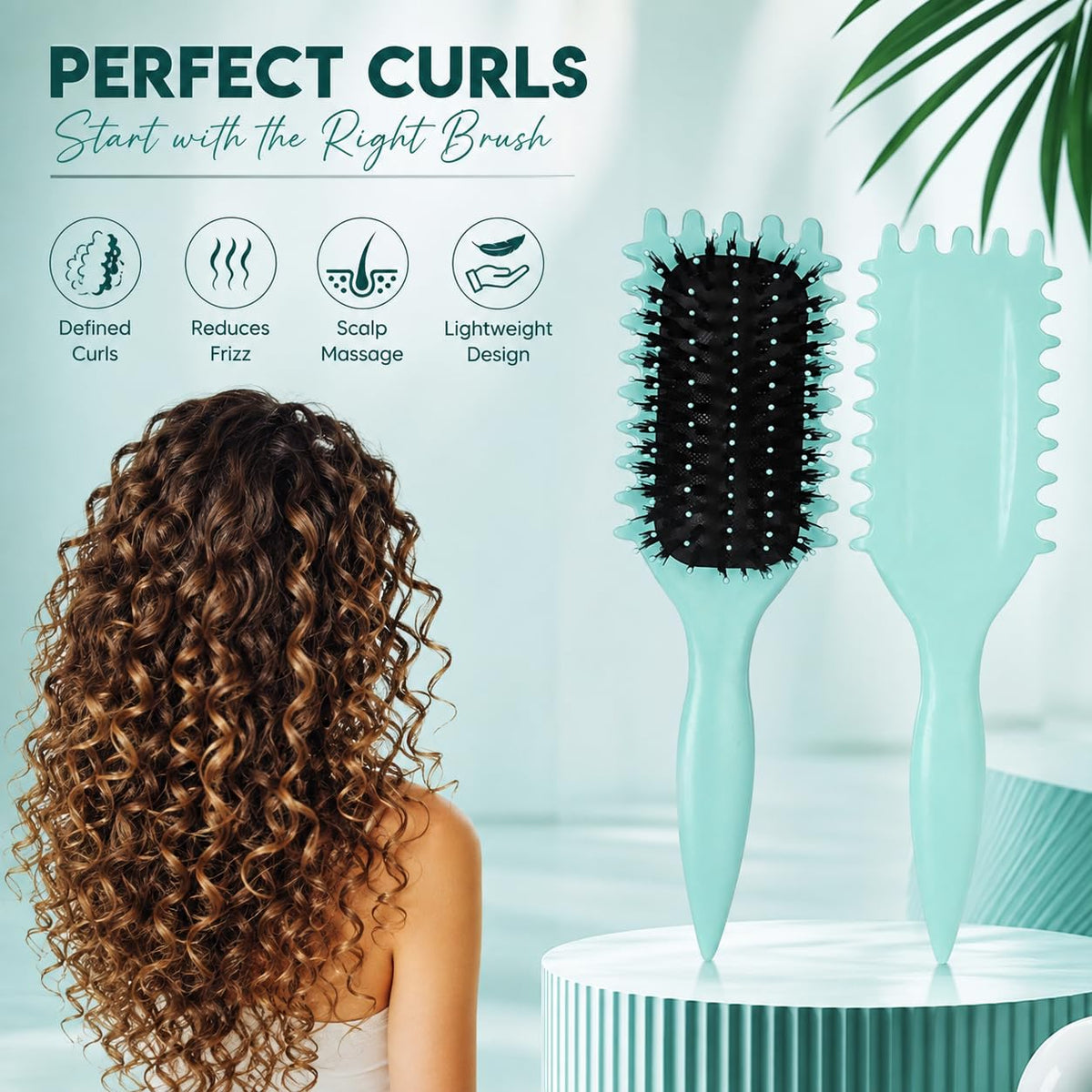 Curl Detangler Hair Brush Comb PACK OF 1