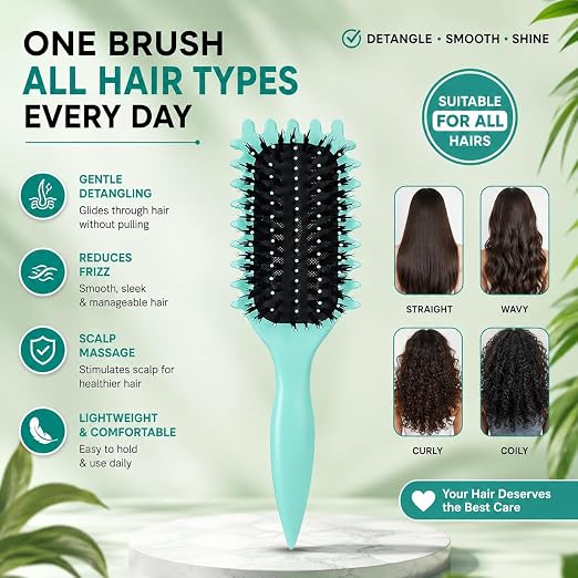 Curl Detangler Hair Brush Comb PACK OF 1