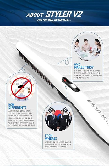 Travel Portable Styling Comb beard iron